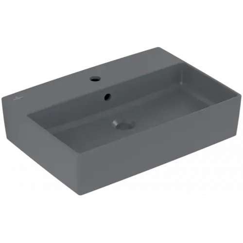 Villeroy & Boch Memento 2.0 Раковина для установки на столешницу, 600 x 420 x 140 mm, Graphite CeramicPlus, с переливом 4A0760i4