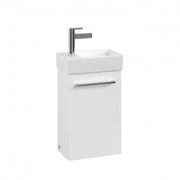 Villeroy & Boch Avento Тумба под раковину, 1 дверь, 340 x 514 x 234 mm, Стекло белое A87601B4