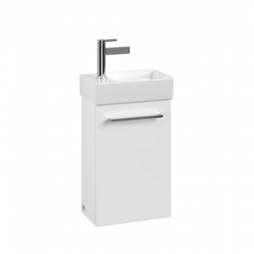 Villeroy & Boch Avento Тумба под раковину, 1 дверь, 340 x 514 x 234 mm, Стекло белое A87601B4