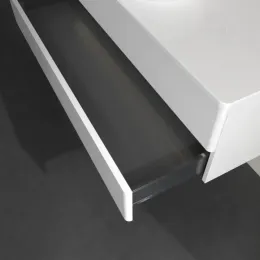 Villeroy & Boch Antao Тумба под раковину, с подсветкой, 2 выдвижных ящика, 1200 x 360 x 500 mm, лицевая поверхность без текстурированной отделки, Glossy White Lacquer / Glossy White Lacquer L21010GF