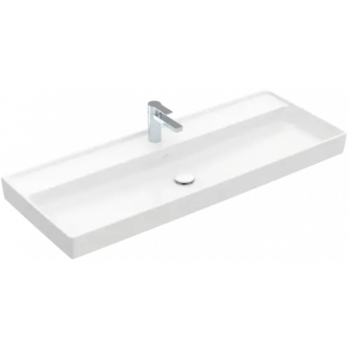 Villeroy & Boch Collaro Pаковина для установки на тумбу, 1200 x 470 x 160 mm, Альпийский белый CeramicPlus, без перелива 4A33C2R1