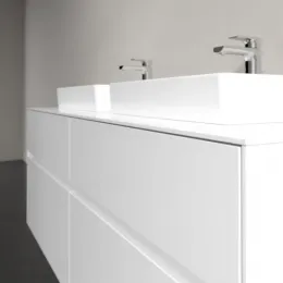 Villeroy & Boch Collaro Тумба под раковину, с подсветкой, 4 выдвижных ящика, 1400 x 548 x 500 mm, Glossy White / Glossy White C076B0DH