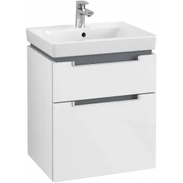 Villeroy & Boch Subway 2.0 Тумба под раковину, 2 выдвижных ящика, 537 x 590 x 423 mm, Glossy White A90800DH