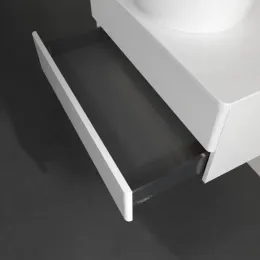 Villeroy & Boch Antao Тумба под раковину, с подсветкой, 2 выдвижных ящика, 800 x 360 x 500 mm, лицевая поверхность без текстурированной отделки, Glossy White Lacquer / Glossy White Lacquer L19010GF