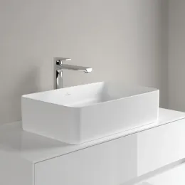 Villeroy & Boch Collaro Раковина для установки на столешницу, 560 x 360 x 145 mm, Stone White CeramicPlus, без перелива 4A2056RW