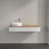 Villeroy & Boch Antao Тумба под раковину, с подсветкой, 1 выдвижной ящик, 1200 x 190 x 500 mm, лицевая поверхность без текстурированной отделки, Glossy White Lacquer / Honey Oak L11051GF