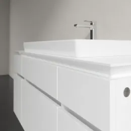 Villeroy & Boch Legato Тумба под раковину, 5 выдвижных ящиков, 1200 x 550 x 500 mm, Glossy White / Glossy White B69700DH