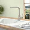 Villeroy & Boch Modern Steel Low pressure Однорычажный смеситель для мойки Однорычажный смеситель для мойки, выкл Нержавеющая сталь, Сплошная нержавеющая сталь 966811LC