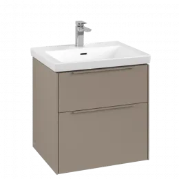 Villeroy & Boch Subway 3.0 Тумба под раковину, 2 выдвижных ящика, 572 x 576 x 478 mm, Taupe C57802VM