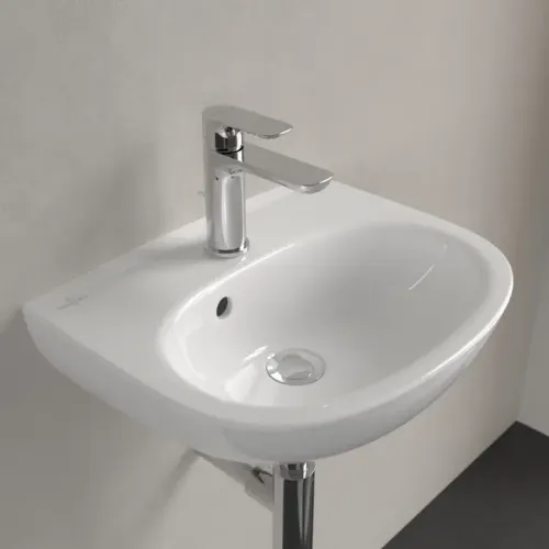 Villeroy & Boch O.novo Раковина компактная, 450 x 360 x 160 mm, Альпийский белый, с переливом 43404501
