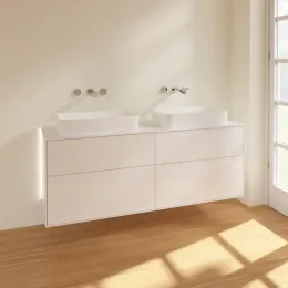 Villeroy & Boch Finion Тумба под раковину, с подсветкой, 4 выдвижных ящика, 1600 x 603 x 501 mm, Glossy White Lacquer G72100GF