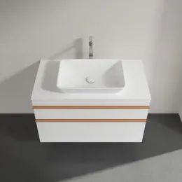 Villeroy & Boch Venticello Тумба под раковину, 2 выдвижных ящика, 957 x 606 x 502 mm, Glossy White / Glossy White A94105DH