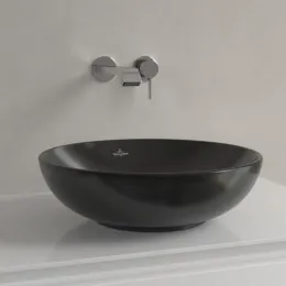 Villeroy & Boch Loop & Friends Раковина для установки на столешницу, 420 x 420 x 120 mm, Ebony CeramicPlus, без перелива 4A4601S5