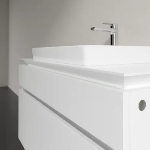 Villeroy & Boch Legato Тумба под раковину, 2 выдвижных ящика, 1000 x 550 x 500 mm, Glossy White / Glossy White B68100DH