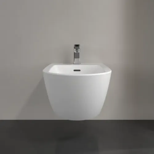 Villeroy & Boch Subway 3.0 Биде, настенный, 375 x 560 mm, Stone White CeramicPlus 447000RW