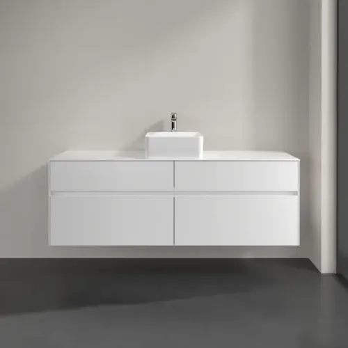Villeroy & Boch Collaro Тумба под раковину, 4 выдвижных ящика, 1600 x 548 x 500 mm, Glossy White / Glossy White C04900DH