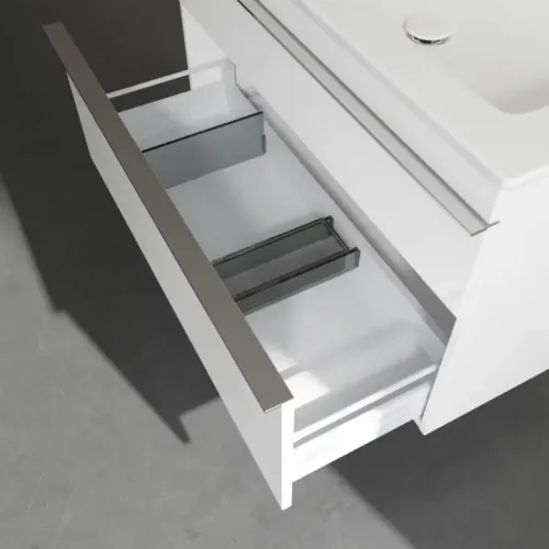 Villeroy & Boch Venticello Тумба под раковину, 2 выдвижных ящика, 953 x 590 x 502 mm, Glossy White / Glossy White A92801DH