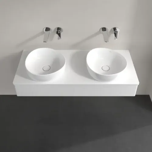 Villeroy & Boch Antao Тумба под раковину, 1 выдвижной ящик, 1200 x 190 x 500 mm, лицевая поверхность без текстурированной отделки, Glossy White Lacquer / Glossy White Lacquer K13010GF