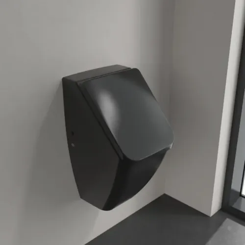 Villeroy & Boch Venticello Писсуар, с отверстиями для крепежа крышки, Скрытый подвод воды, 285 x 320 mm, Ebony CeramicPlus 5504R1S5