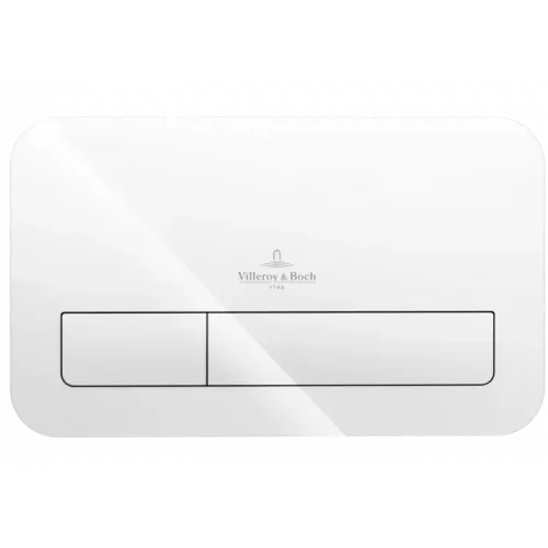 Villeroy & Boch ViConnect Системы ИНСТАЛЛЯЦИИ Kлавиша смыва viconnect 200G, Смыв с 2 объемами, Glass Glossy White 922400RE