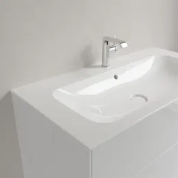 Villeroy & Boch Finion Pаковина для установки на тумбу, 1000 x 500 x 160 mm, Альпийский белый CeramicPlus, со скрытым переливом, нешлифованный 4164ABR1