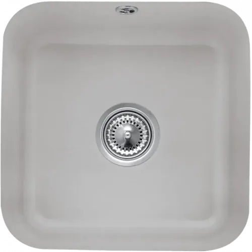Villeroy & Boch Cisterna 50 Мойка под столешницу, включая Комплект слива с эксцентриком, Крепежный комплект, выкл Керамика, 445 x 445 mm, Graphite CeramicPlus 670302i4