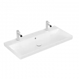 Villeroy & Boch Avento Pаковина для установки на тумбу, 1000 x 470 x 165 mm, Альпийский белый CeramicPlus, с переливом 4156A4R1