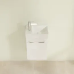 Villeroy & Boch Avento Тумба под раковину, 1 дверь, 340 x 514 x 234 mm, Стекло белое A87601B4