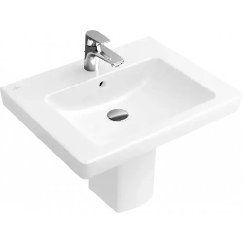 Villeroy & Boch Subway 2.0 Pаковина, 600 x 470 x 155 mm, Альпийский белый, с переливом 71136001