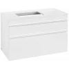 Villeroy & Boch Venticello Тумба под раковину, 2 выдвижных ящика, 957 x 606 x 502 mm, Glossy White / Glossy White A94202DH