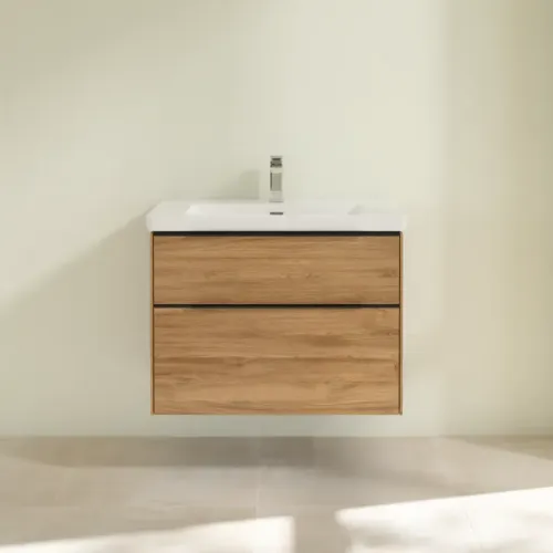 Villeroy & Boch Subway 3.0 Тумба под раковину, 2 выдвижных ящика, 772 x 576 x 478 mm, Oak Kansas C57401RH