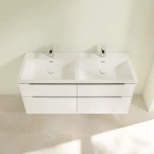 Villeroy & Boch Subway 3.0 Тумба под раковину, 4 выдвижных ящика, 1272 x 576 x 478 mm, Brilliant White C56800VE