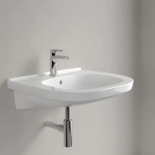 Villeroy & Boch ViCare Pаковина ViCare, 600 x 550 x 195 mm, Альпийский белый, с переливом 41196001