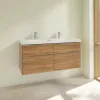 Villeroy & Boch Subway 3.0 Тумба под раковину, 4 выдвижных ящика, 1272 x 576 x 478 mm, Oak Kansas C60200RH