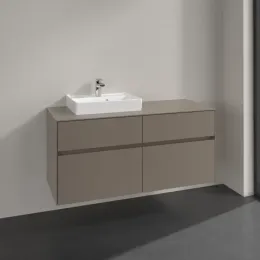Villeroy & Boch Collaro Тумба под раковину, 4 выдвижных ящика, 1200 x 548 x 500 mm, Truffle Grey / Truffle Grey C07100VG