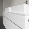 Villeroy & Boch Legato Тумба под раковину, 4 выдвижных ящика, 1400 x 550 x 500 mm, Glossy White / Glossy White B66900DH