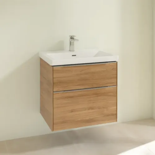 Villeroy & Boch Subway 3.0 Тумба под раковину, 2 выдвижных ящика, 622 x 576 x 478 mm, Oak Kansas C57600RH