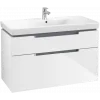 Villeroy & Boch Subway 2.0 Тумба под раковину, 2 выдвижных ящика, 987 x 590 x 449 mm, Glossy White A91510DH