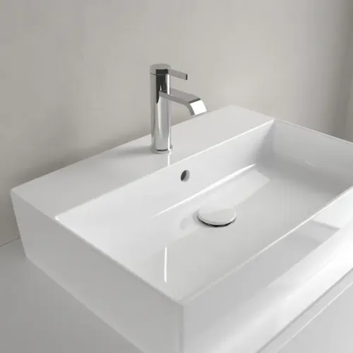 Villeroy & Boch Memento 2.0 Раковина для установки на столешницу, 600 x 420 x 140 mm, Альпийский белый CeramicPlus, с переливом 4A0760R1