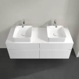 Villeroy & Boch Collaro Тумба под раковину, 4 выдвижных ящика, 1400 x 548 x 500 mm, Glossy White / Glossy White C04800DH