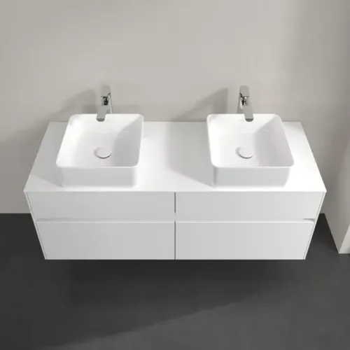 Villeroy & Boch Collaro Тумба под раковину, 4 выдвижных ящика, 1400 x 548 x 500 mm, Glossy White / Glossy White C04800DH