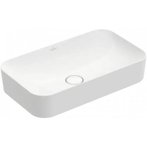 Villeroy & Boch Finion Раковина для установки на столешницу, 600 x 350 x 115 mm, Альпийский белый CeramicPlus, без перелива 414361R1