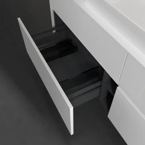Villeroy & Boch Collaro Тумба под раковину, с подсветкой, 4 выдвижных ящика, 1600 x 548 x 500 mm, Glossy White / Glossy White C028B0DH