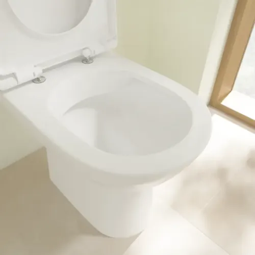 Villeroy & Boch O.novo Унитаз-компакт с открытым смывным краем Compact, напольный, Альпийский белый 5689R001