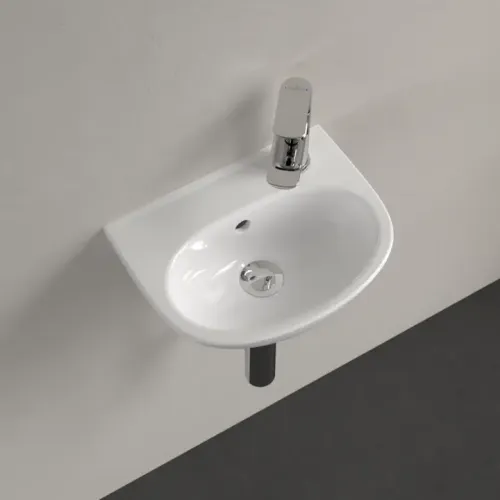 Villeroy & Boch O.novo Раковина компактная, 360 x 275 x 145 mm, Альпийский белый, с переливом 43403R01