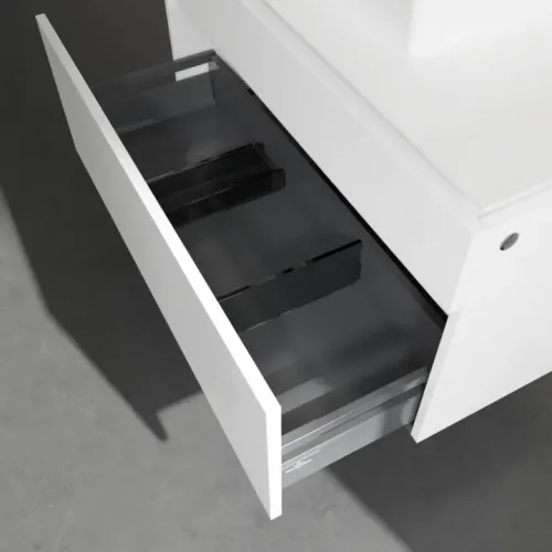 Villeroy & Boch Legato Тумба под раковину, 2 выдвижных ящика, 1000 x 550 x 500 mm, Glossy White / Glossy White B60400DH