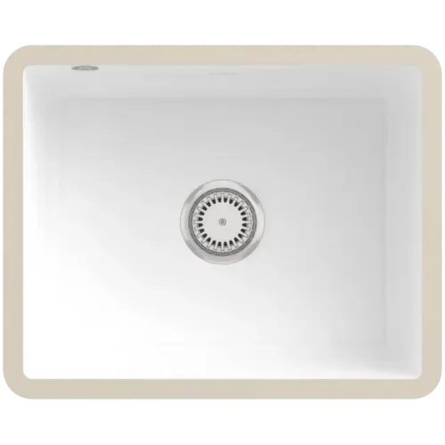 Villeroy & Boch Subway 60 SU Мойка под столешницу, включая Комплект слива с ручным управлением, выкл Керамика, 545 x 440 mm, Альпийский белый CeramicPlus 331001R1