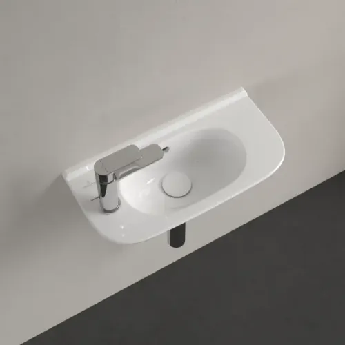 Villeroy & Boch O.novo Раковина компактная, 500 x 250 x 175 mm, Альпийский белый, с переливом 53615401