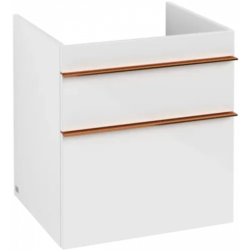 Villeroy & Boch Venticello Тумба под раковину, 2 выдвижных ящика, 553 x 590 x 502 mm, Glossy White / Glossy White A92305DH