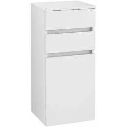Villeroy & Boch Legato Шкаф Боковой, 1 дверь, 2 выдвижных ящика, 400 x 870 x 350 mm, White Matt / White Matt B72801MS